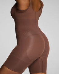 SPANXsculpt® GoFigure Open-Bust Mid-Thigh Bodysuit | Ganache