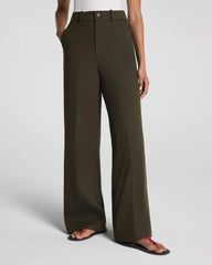 SPANXsupersmooth® Stretch Twill Wide Leg Pant | Moss Shadow