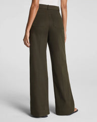SPANXsupersmooth® Stretch Twill Wide Leg Pant | Moss Shadow