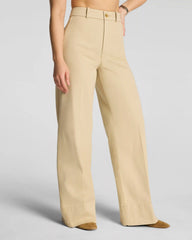 SPANXsupersmooth® Stretch Twill Wide Leg Pant | Sandbar