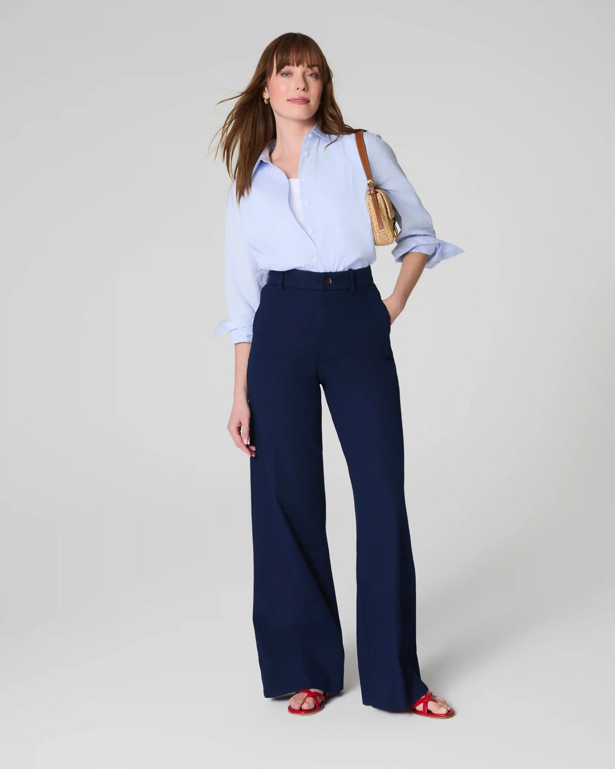 SPANXsupersmooth® Stretch Twill Wide Leg Pant