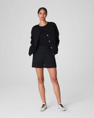 SPANXsupersmooth® Stretch Twill Short, 5" | Classic Black