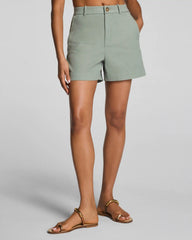 SPANXsupersmooth® Stretch Twill Short, 5" | Sage Brush