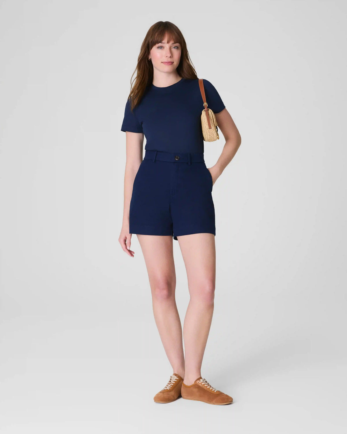 SPANXsupersmooth® Stretch Twill Short, 5" | Timeless Navy