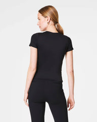 SPANXsmooth® Jersey Crewneck Tee | Classic Black