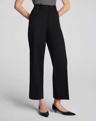 SPANXsupersmooth® Stretch Twill Cropped Wide Leg Pant | Classic Black
