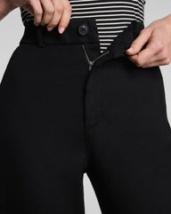 SPANXsupersmooth® Stretch Twill Cropped Wide Leg Pant | Classic Black