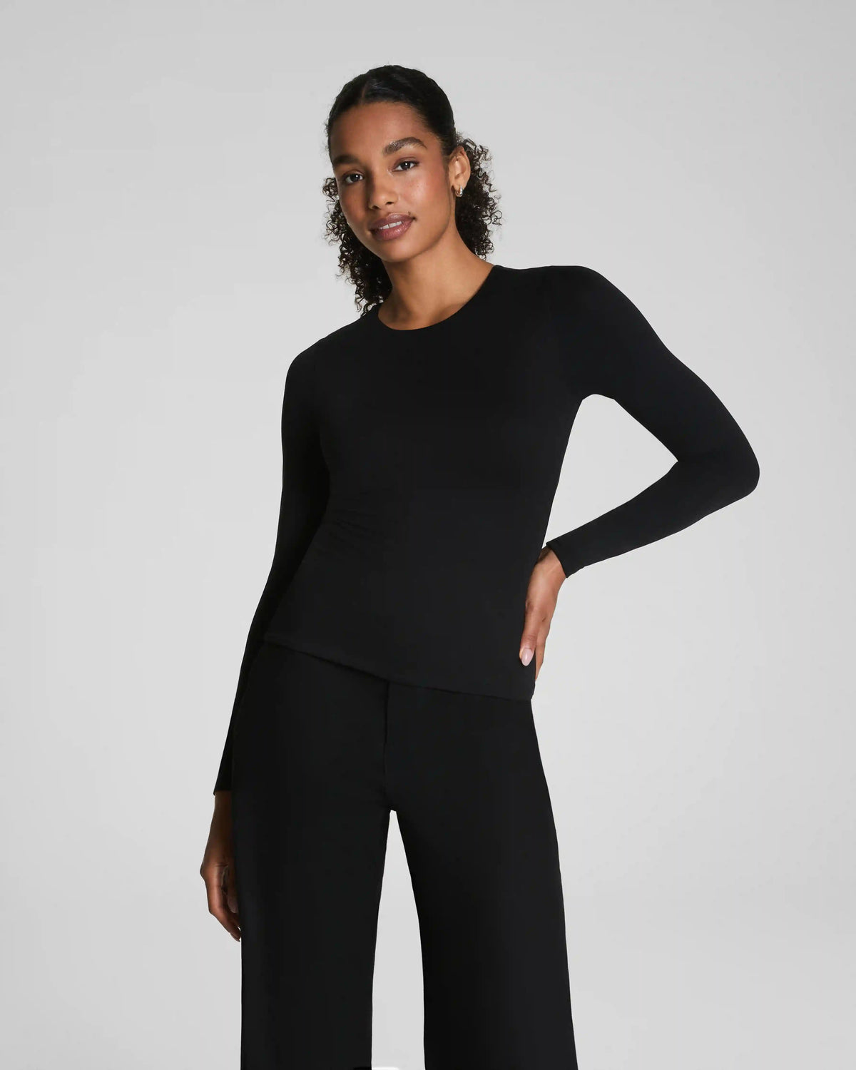 SPANXsmooth® Jersey Crewneck Long Sleeve Top