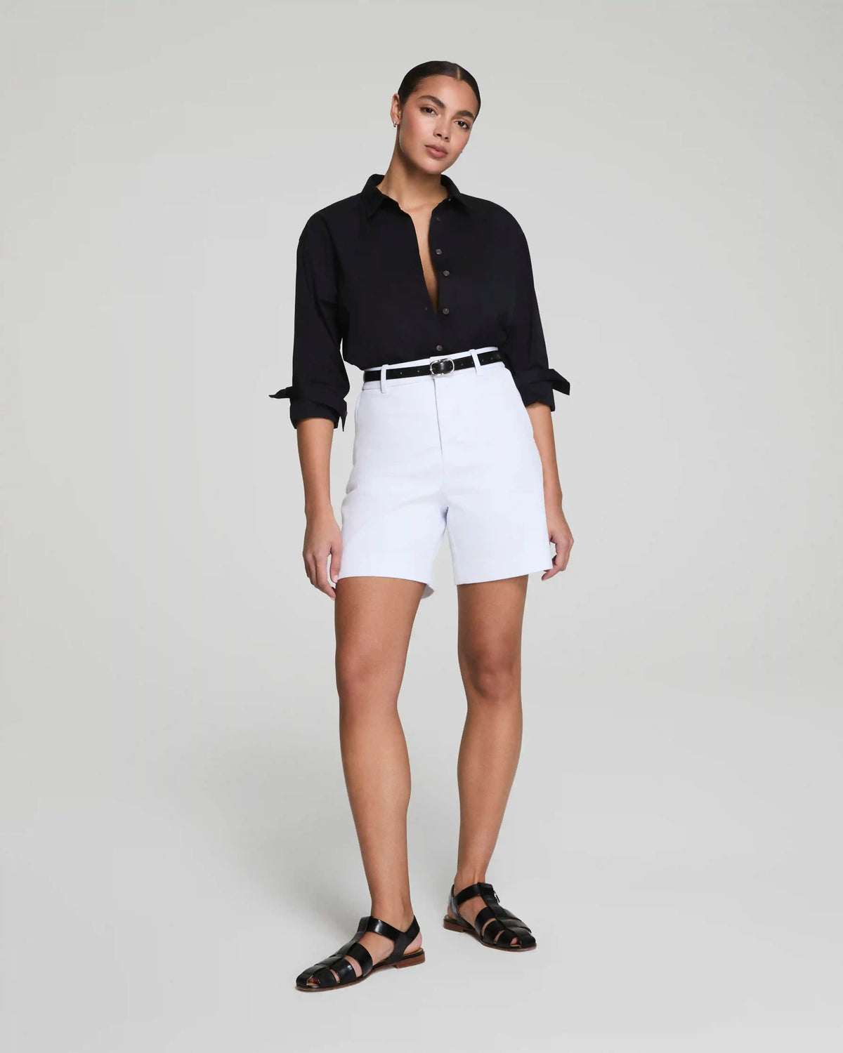SPANXsupersmooth® Stretch Twill Short, 7" | Classic White