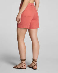 SPANXsupersmooth® Stretch Twill Short, 7" | Clay