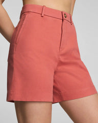 SPANXsupersmooth® Stretch Twill Short, 7" | Clay
