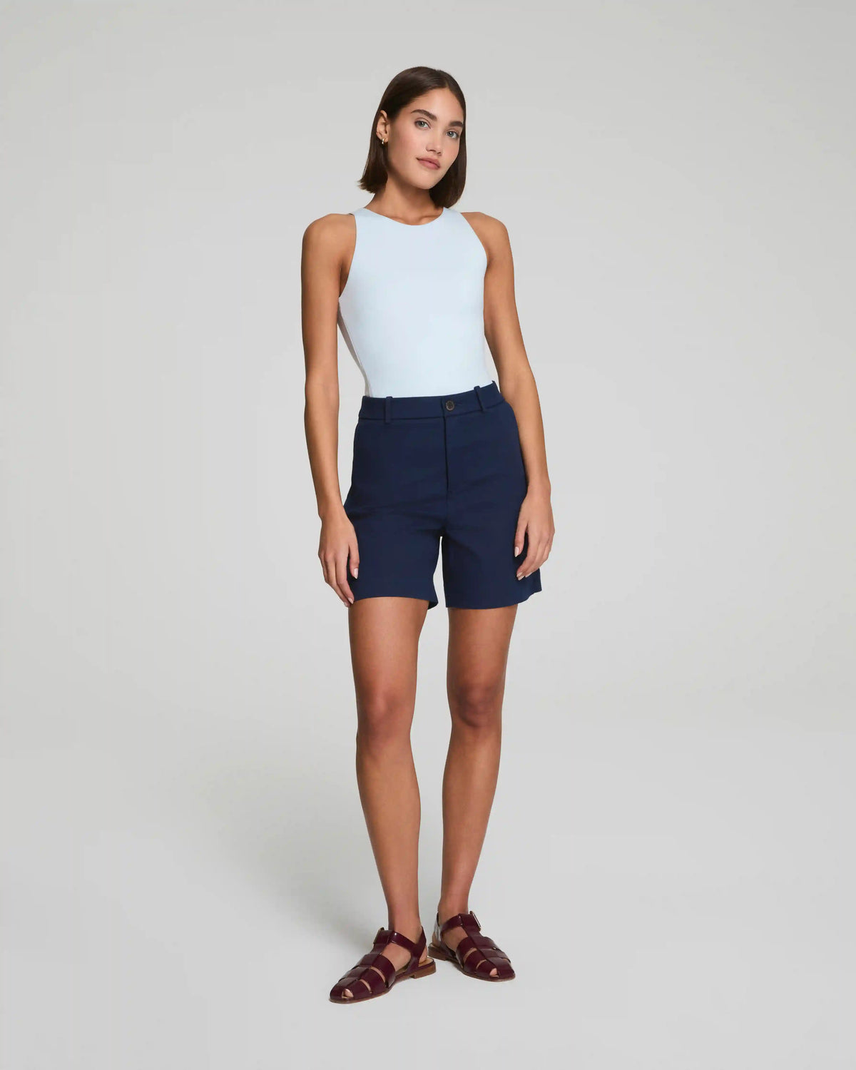 SPANXsupersmooth® Stretch Twill Short, 7" | Timeless Navy