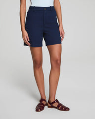 SPANXsupersmooth® Stretch Twill Short, 7" | Timeless Navy