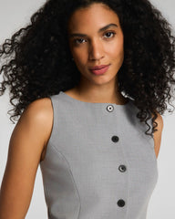SPANX® WellSuited Tailored Button-Down Vest | Heather Grey