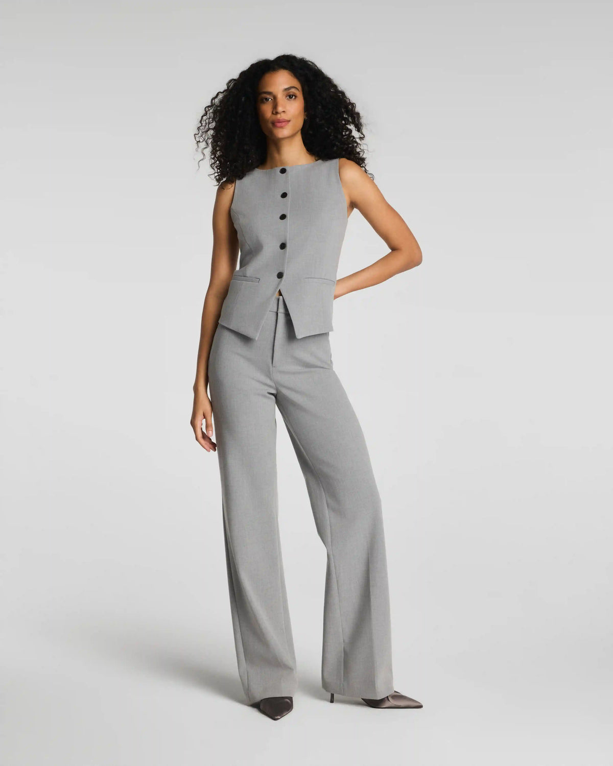 SPANXsupersmooth® WellSuited 360 Easy Flare Pant | Heather Grey
