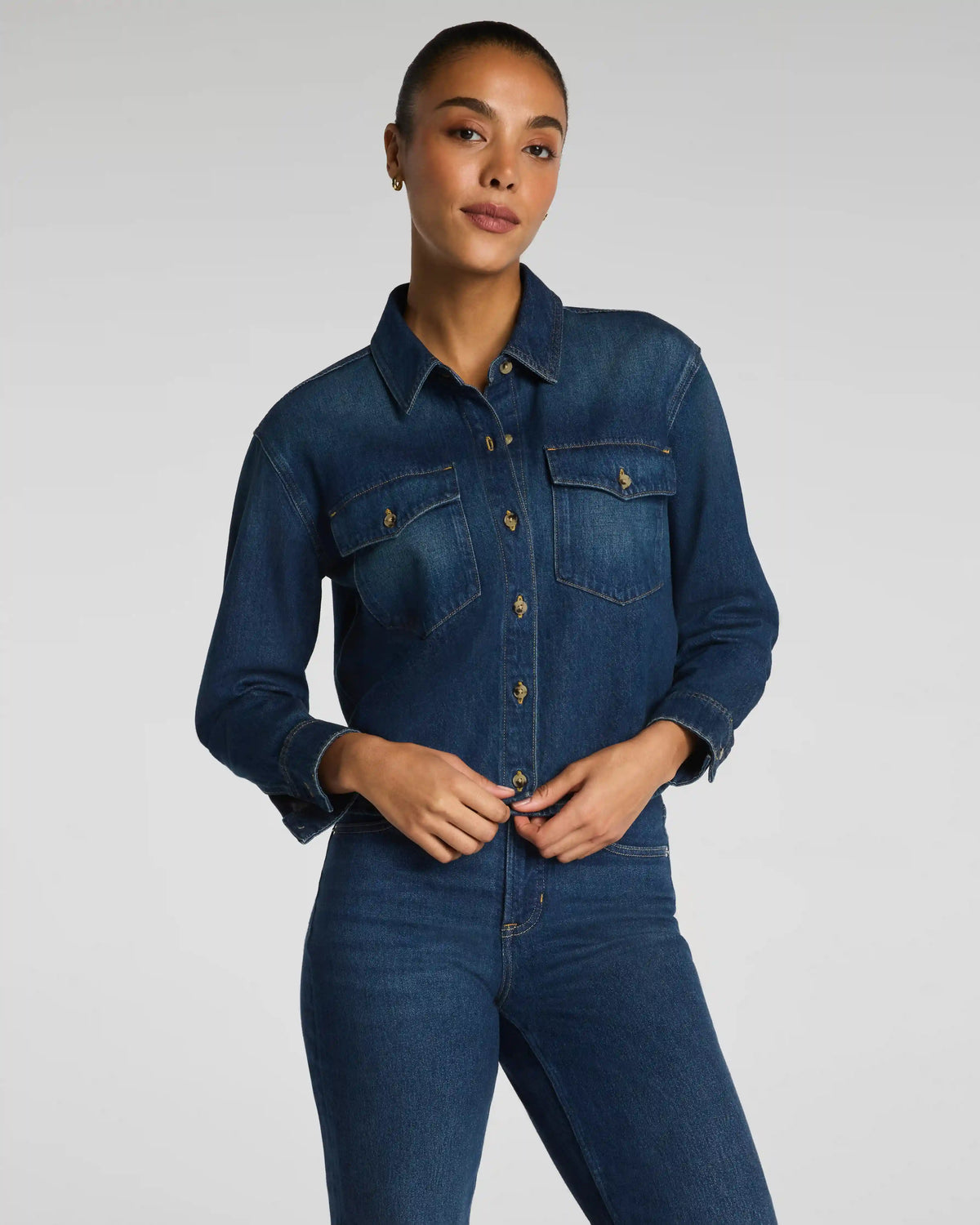 SPANX® Denim Shacket