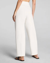 SPANX® Ponte Pleated Tapered Pant | Ivory