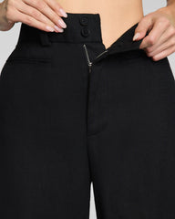 SPANX® EasyBreezy Cotton Linen Super Wide Leg Pant | Classic Black