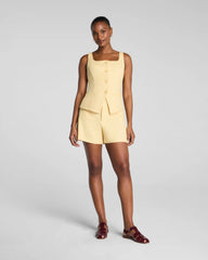 SPANX® EasyBreezy Cotton Linen Button-Down Vest | Sunbeam