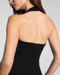 SPANXshape® Ponte Halter Midi Dress | Classic Black