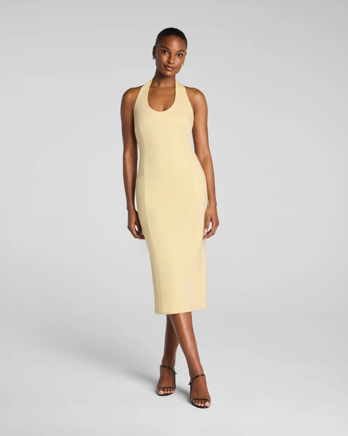 SPANXshape® Ponte Halter Midi Dress | Sunbeam