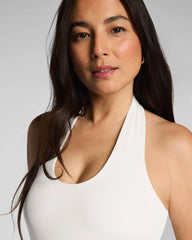 SPANX® Ribbed Knit Halter Tank | Ivory