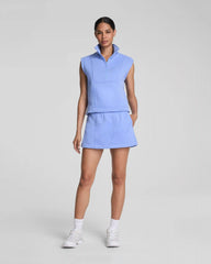 SPANX® BoostUp Cotton Fleece Half Zip Vest | Hyacinth
