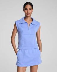 SPANX® BoostUp Cotton Fleece Half Zip Vest