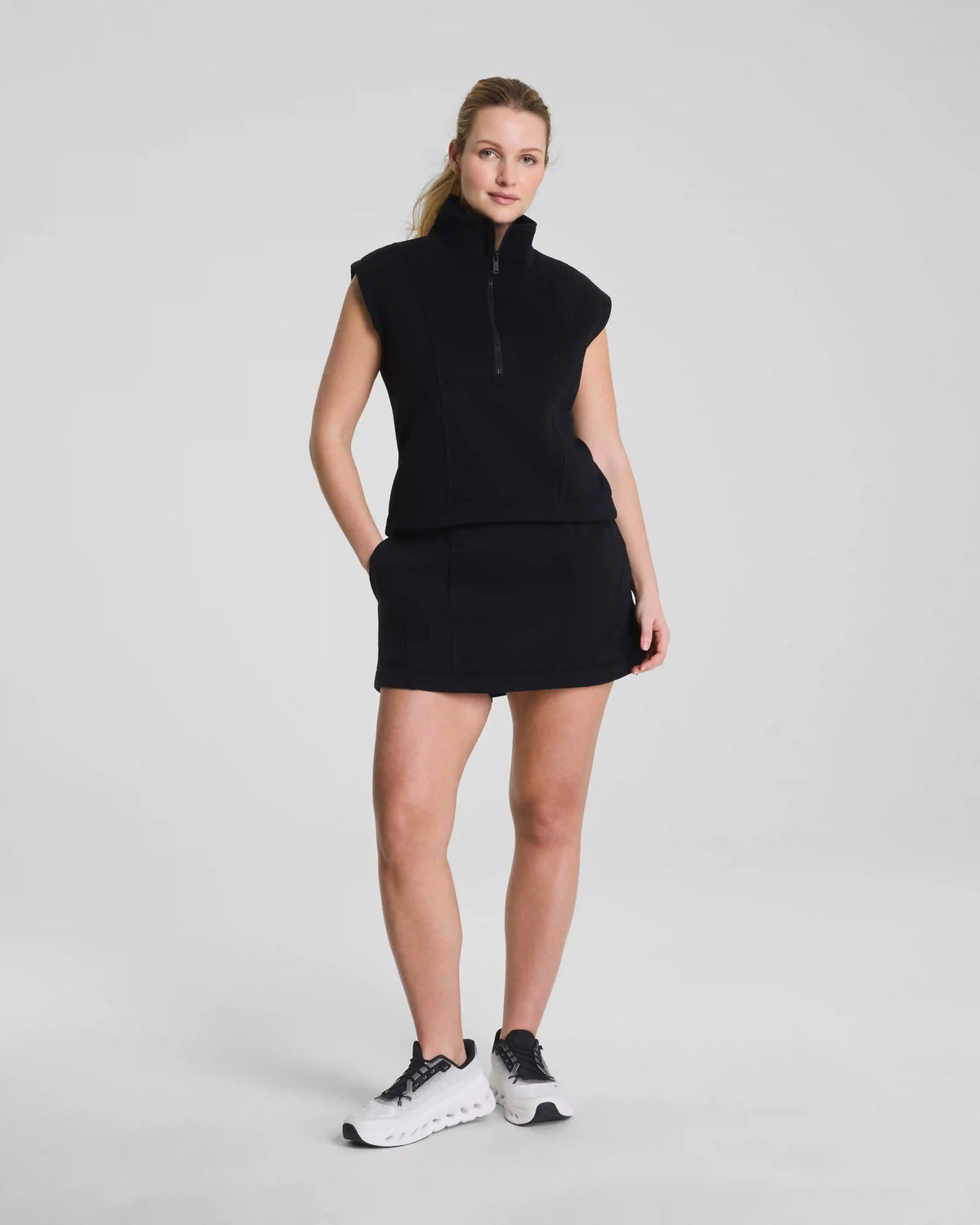 SPANX® BoostUp Cotton Fleece Skort, 15"