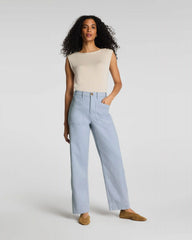 SPANXsupersmooth® Stretch Twill Utility Barrel Leg Pant with Patch Pockets