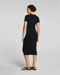 SPANXsmooth® Jersey Crewneck Short Sleeve Midi Dress | Classic Black