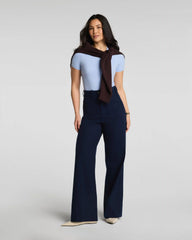 SPANXsupersmooth® Stretch Twill Wide Leg Pant with Patch Pockets
