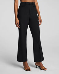 SPANXsupersmooth® Stretch Twill Cropped Easy Flare Pant | Classic Black