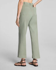 SPANXsupersmooth® Stretch Twill Cropped Easy Flare Pant | Sage Brush