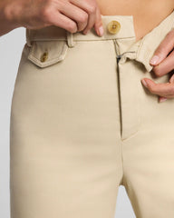 SPANXsupersmooth® Stretch Twill Cropped Easy Flare Pant | Sandbar