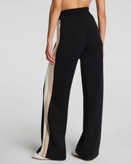 SPANX AirEssentials® Colorblock Track Pant | Very Black Stripe