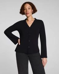 SPANX AirEssentials® French Rib Cardigan | Very Black