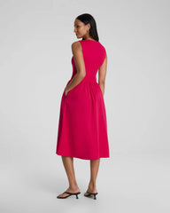 SPANXsmooth® Jersey High Neck Midi Dress | Fuchsia