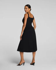 SPANXshape® Ponte Fit and Flare Midi Dress | Classic Black
