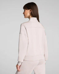 SPANX AirEssentials® Shawl Collar Half Zip | French Grey