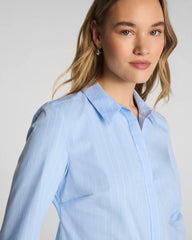 SPANX® Poplin No-Gape Tailored Button-Down | Peak/Classic White