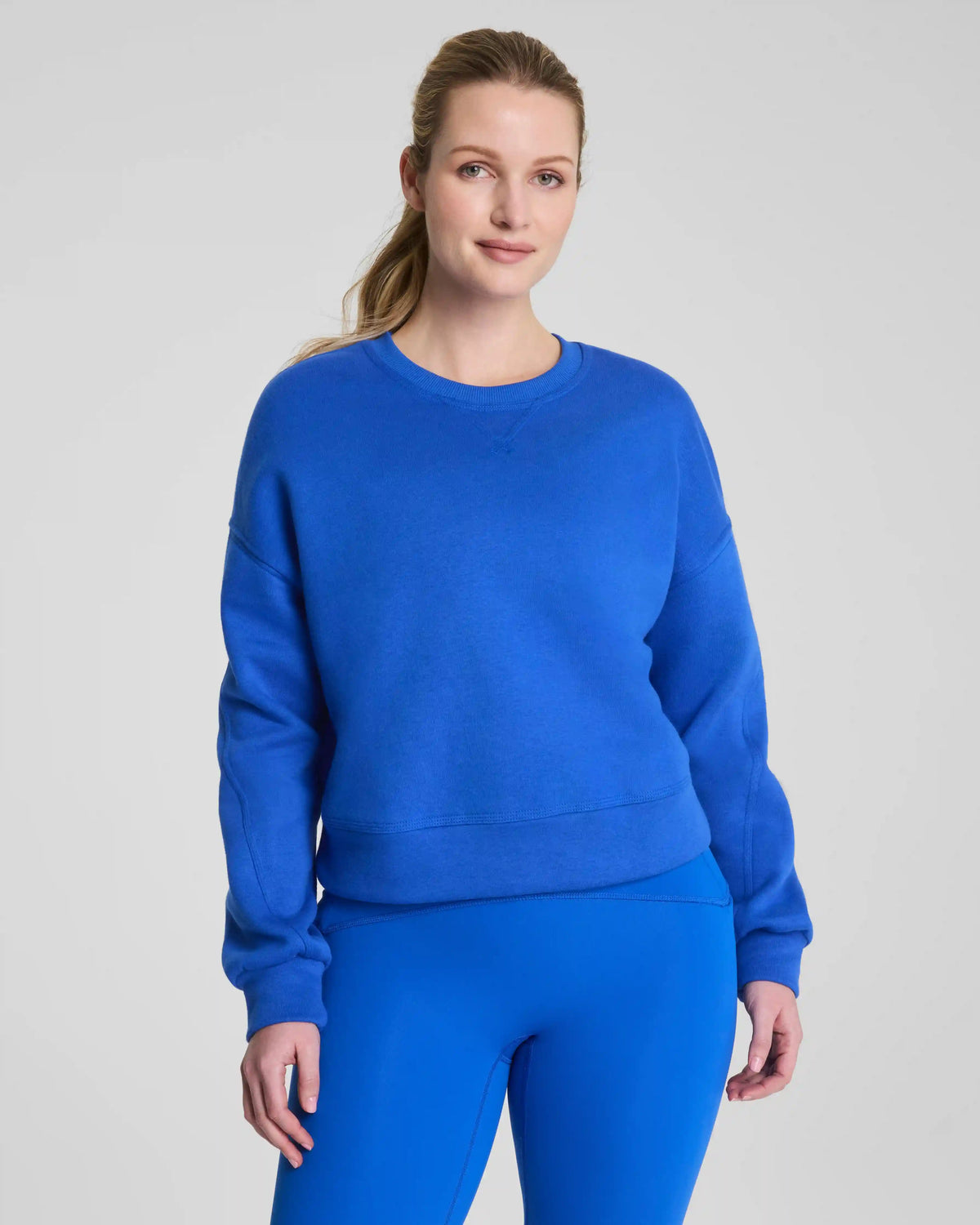 SPANX® BoostUp Cotton Fleece Crewneck | Current