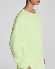 SPANX® BoostUp Cotton Fleece Crewneck | Zest