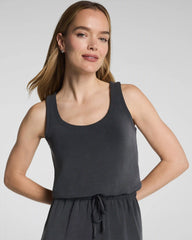 SPANX AirEssentials® Sandwashed Drawstring Maxi Tank Dress | Graphite