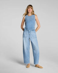 SPANXsupersmooth® Authentic 360 Lightweight Utility Barrel Leg Jeans | Seaside Blue