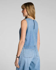 SPANX® Lightweight Denim Shell Tank | Seaside Blue