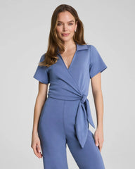 SPANX AirEssentials® Collared Tie-Waist Jumpsuit | Rain