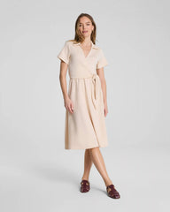 SPANX AirEssentials® Collared Tie-Waist Midi Dress