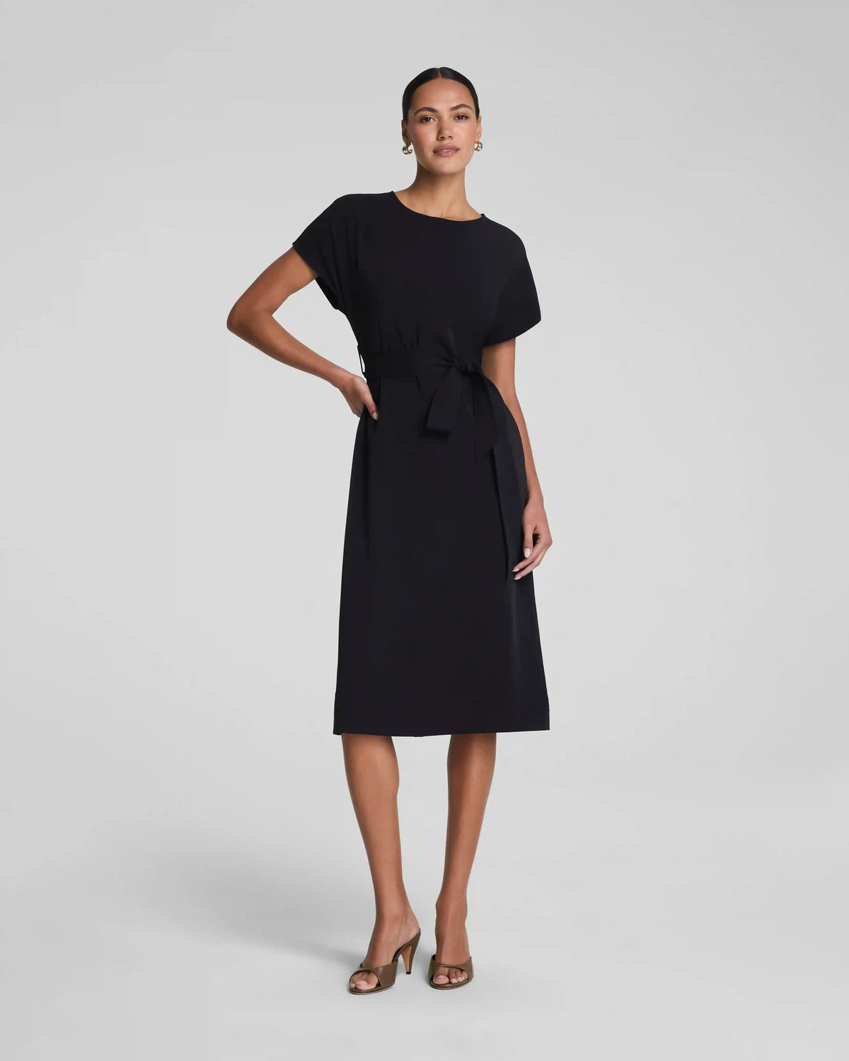 SPANX® CarryOn Belted Midi Dress | Classic Black