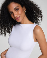 SPANXsmooth® Jersey High Neck Tank | Classic White